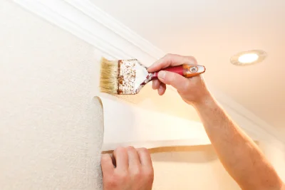Pose de papier peint à Monnières — revêtements muraux et toiles de verre